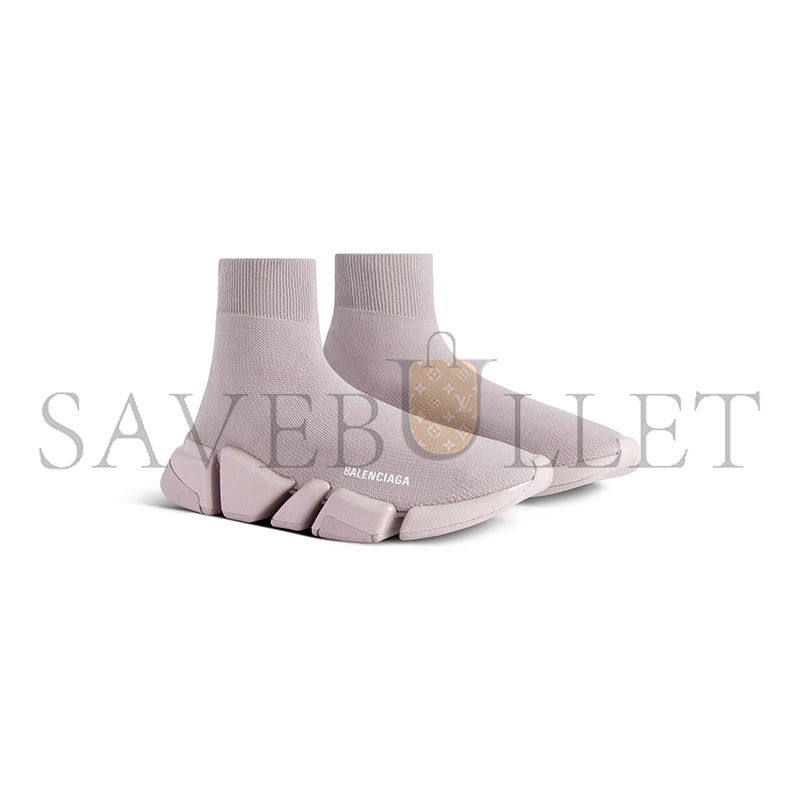 BALENCIAGA WOMEN'S SPEED 2.0 RECYCLED KNIT SNEAKER IN FADED PURPLE 617196W2DC35113 BALENCIAGA WOMEN'S SPEED 2.0 RECYCLED KNIT SNEAKER IN FADED PURPLE 617196W2DC35113